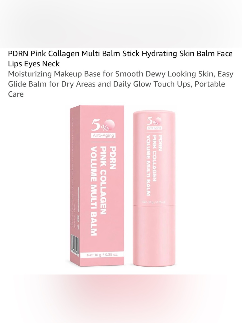 PDRN Pink Collagen Multi Balm Stick Hydrating Skin Balm Face Lips Eyes Neck